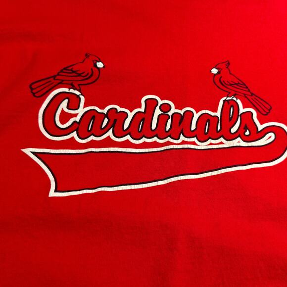 Lot of 2 Dif. Cardinals T-Shirts Red Long Sleeve +Blue Short Sleeve Both Men's L - Picture 4 of 13